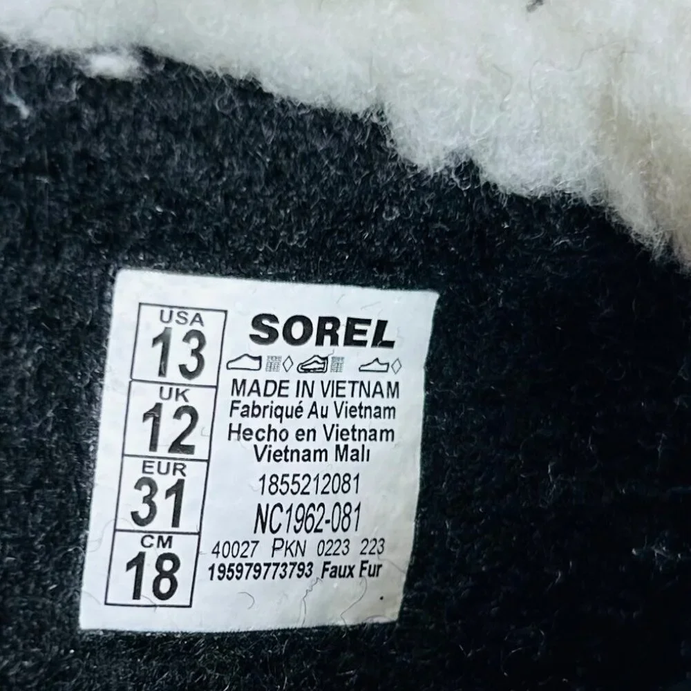 Sorel YOOT PAC Waterproof Nylon 13 Girls Pink Snow Boots Insulated Lace Up Outdo